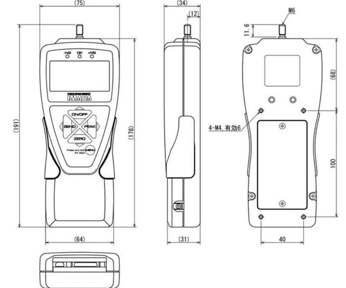 IMADA ZTA-50N เครื่องวัดแรงดึง-แรงผลัก 50 Newton